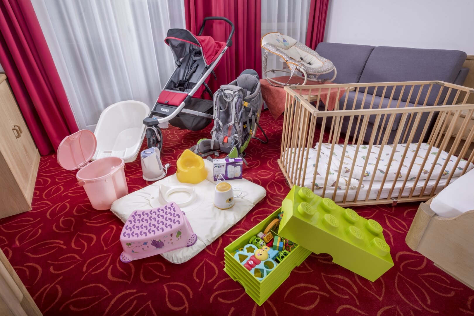 Kostenloser Ausleihservice mit Kinderwagen und Zubehör