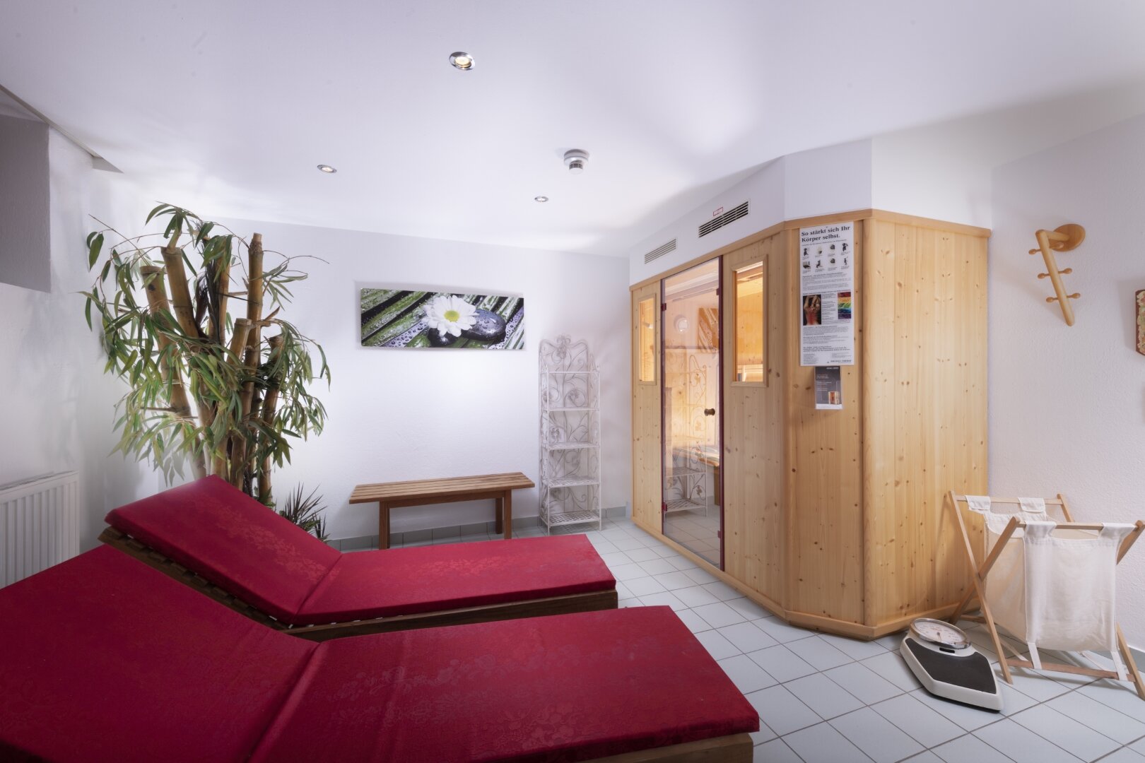 Infrarotkabine im Familienhotel Central